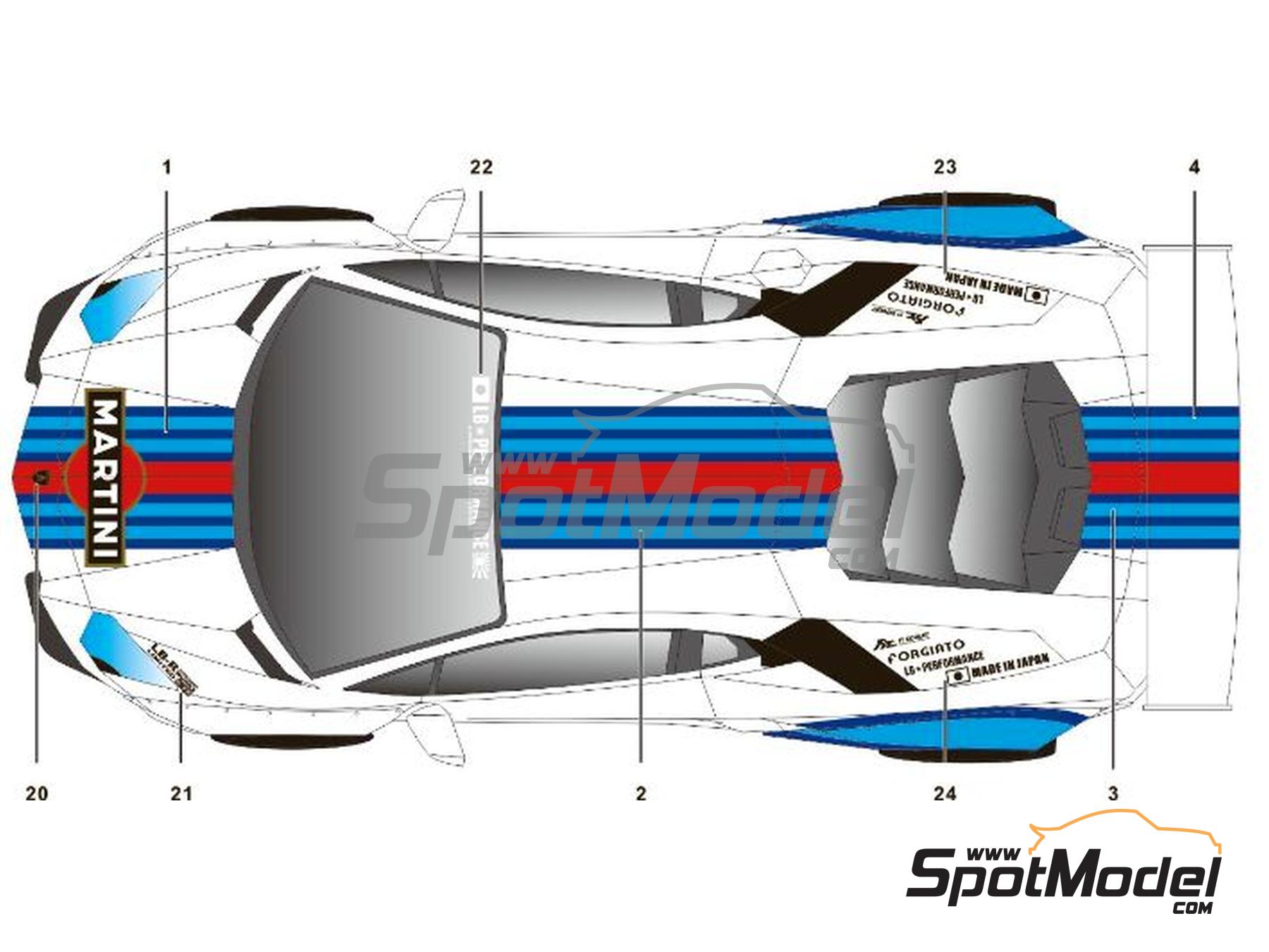 SK Decals SK24165: Marking / livery 1/24 scale - Lamborghini